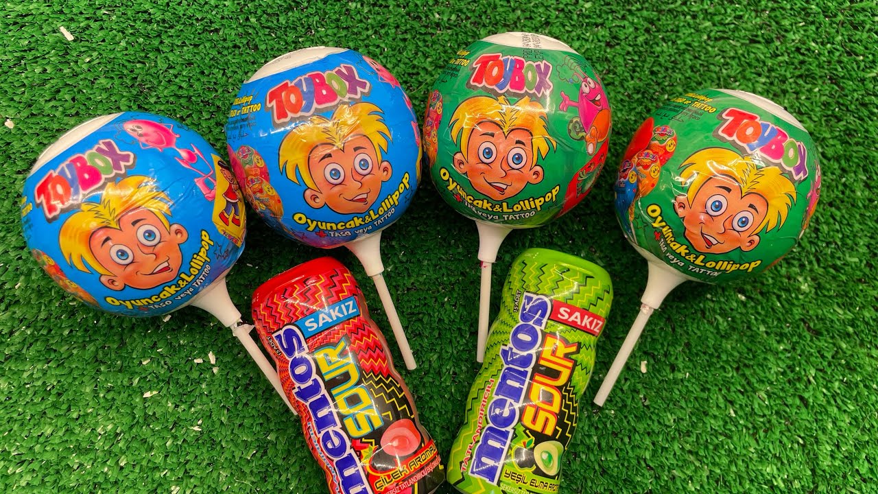 Satisfying video asmr lollipops candy and chocolate yummy candy Cutting video 