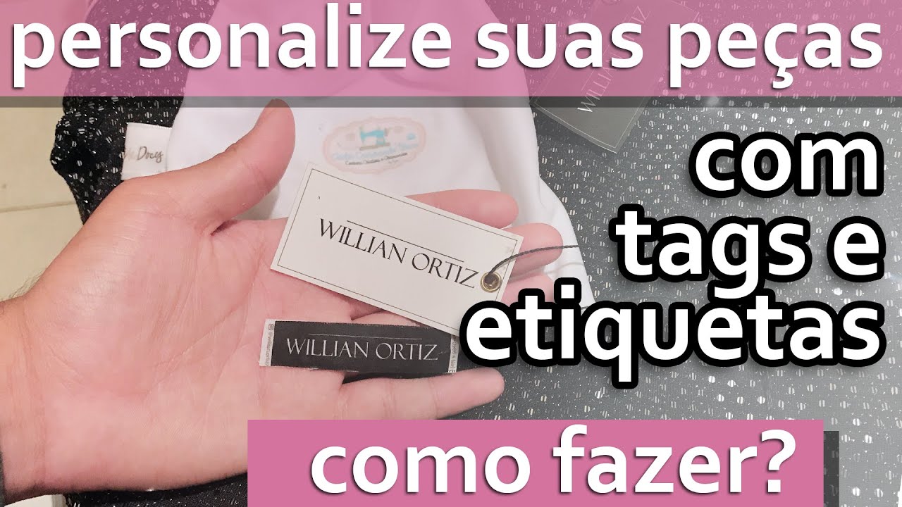 Como Fazer Tags Para Roupas  [Tags Personalizadas/Etiquetas Para Roupa]