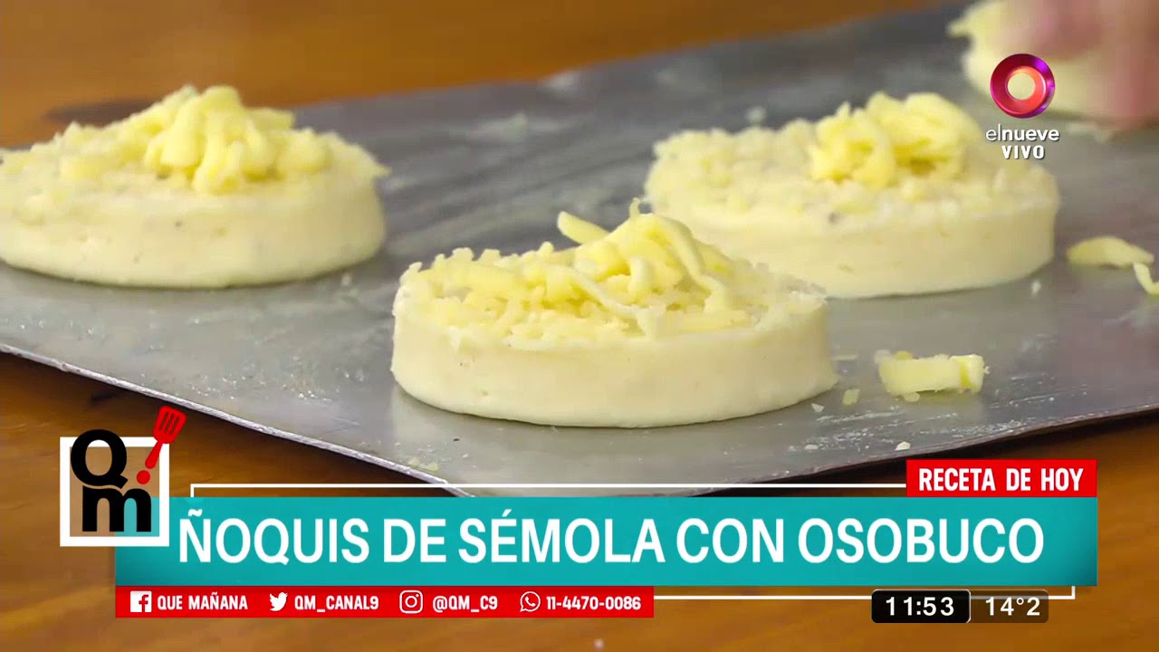 Receta de hoy: Ñoquis de sémola con osobuco