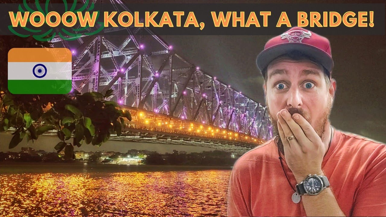 Foreigners React To HOWRAH Bridge In INDIA For The First Time