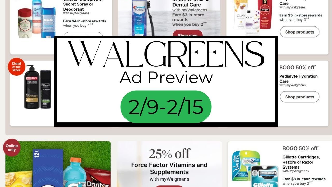 📌 Walgreens Ad Preview & Coupon Matchups (2/9-2/15) – Cheap Dove, Aussie & MORE! 🛒🔥