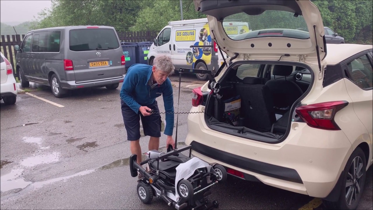 Smart Lifter LM Scooter Hoist in a Nissan Micra