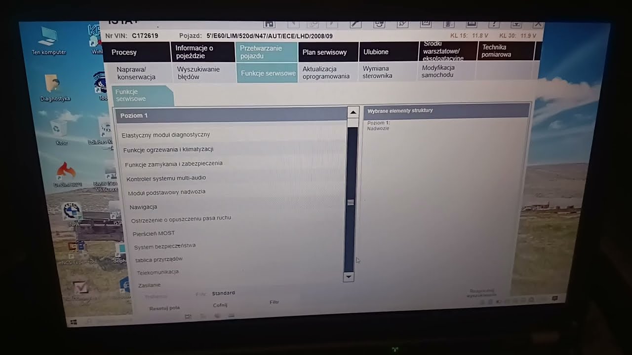 BMW e60 e61 e90 e91 e87 e65 Wymiana Akumulatora AGM na ZWYKŁY zmiana pojemności (kodowanie) NCS ISTA