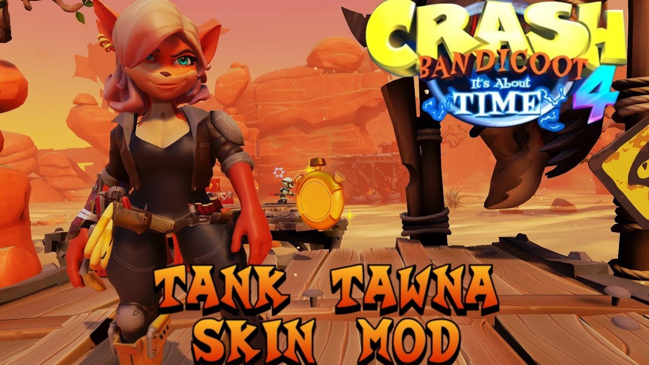 Crash Bandicoot 4 Its About Time: Tank Tawna Skin Mod