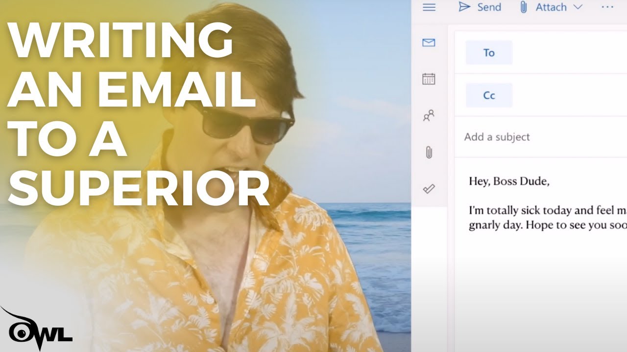 Writing an Email to a Superior