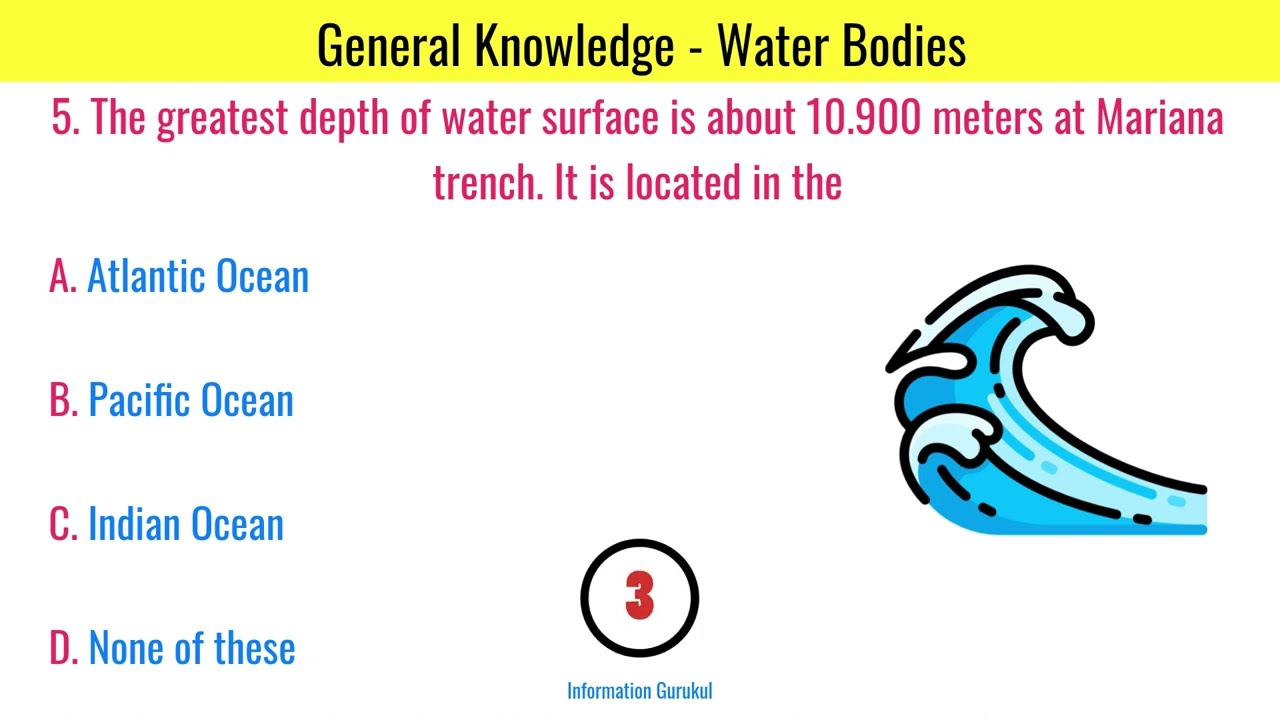 Top 20 | General Knowledge | Water Bodies | Competitive Exam | #ssc | Question & Answers | #gk