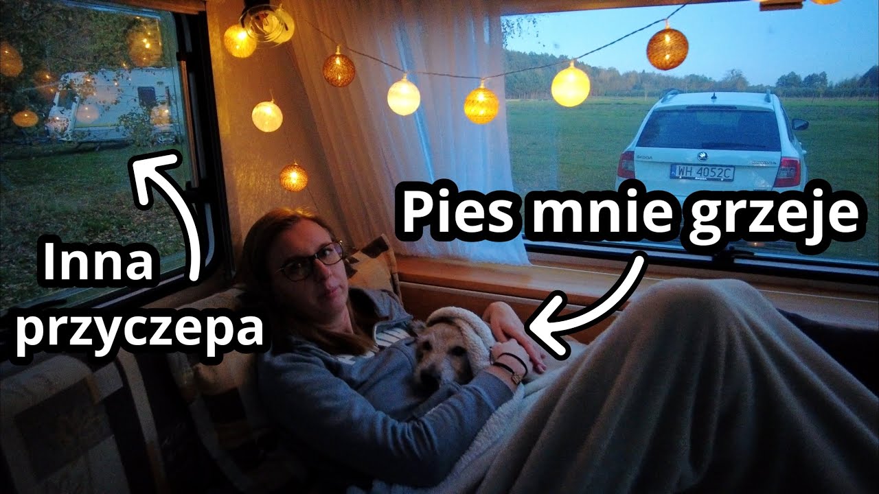 Nasze życie w przyczepie na dzikim kempingu - karawaning jesienią