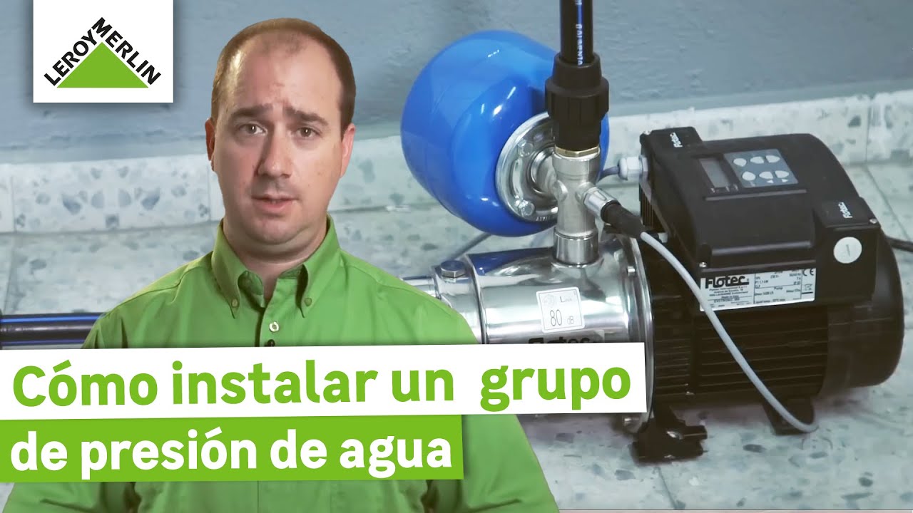 Cómo instalar un grupo de presión de agua | LEROY MERLIN