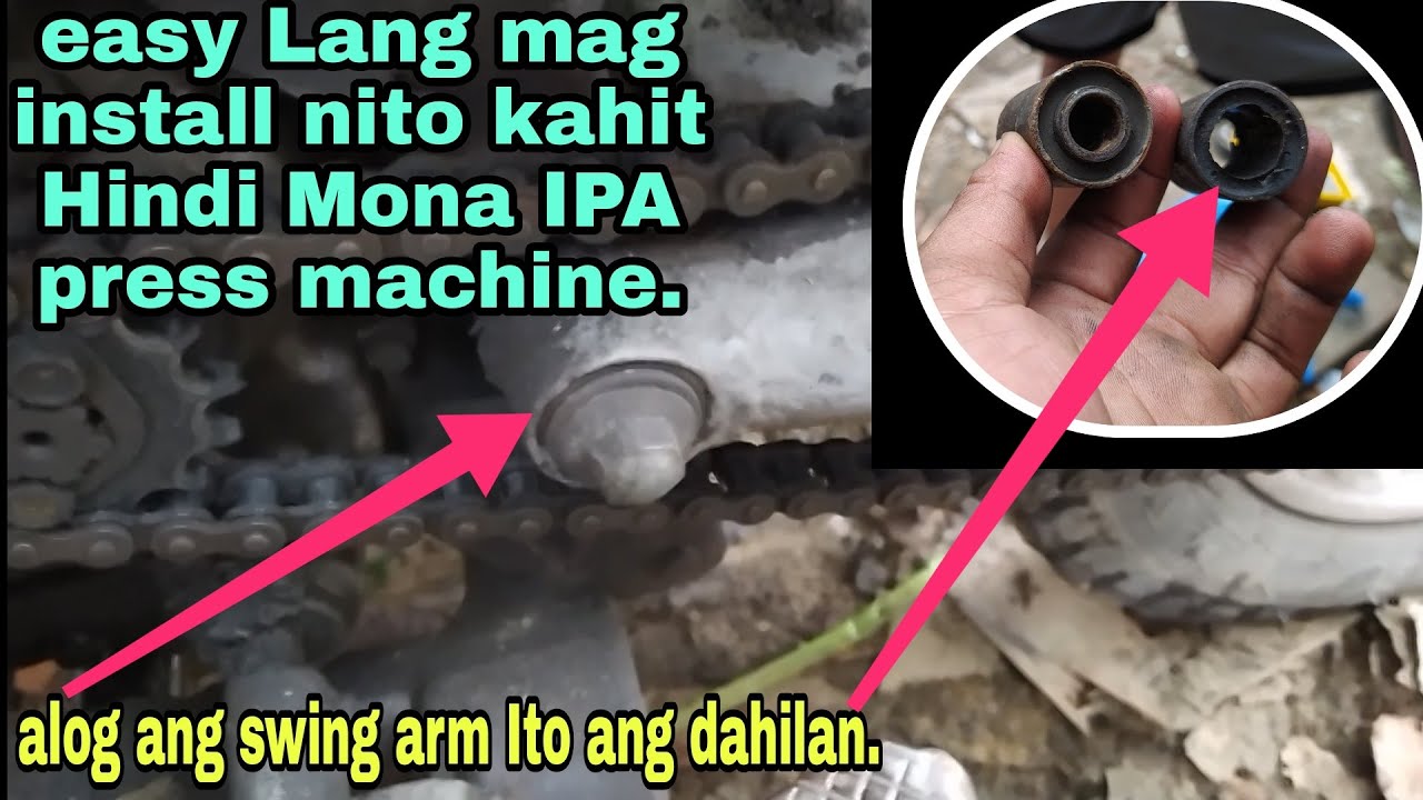 Paano mag palit Ng bushing SA swing arm. Kawasaki barako 175