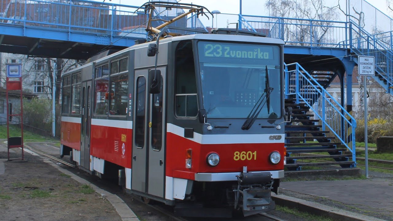 Jízda T6A5 8601 na lince 23