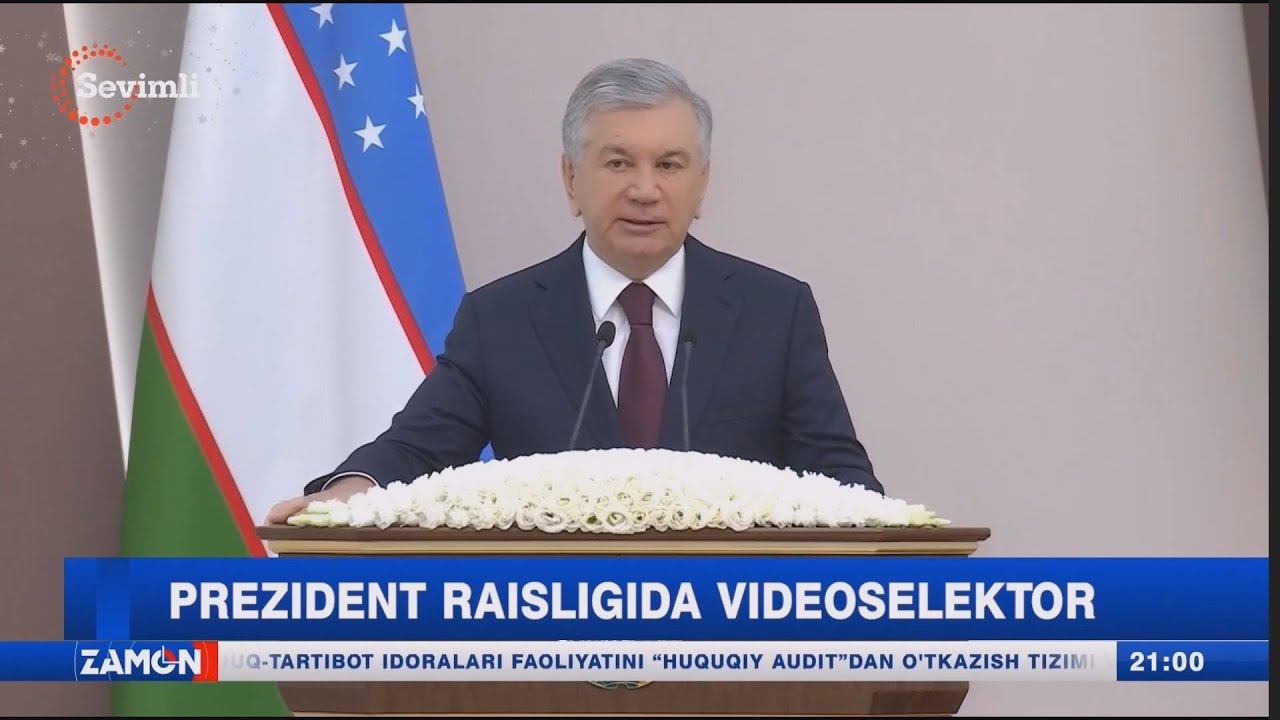 Prezident raisligida videoselektor (Toshkent)