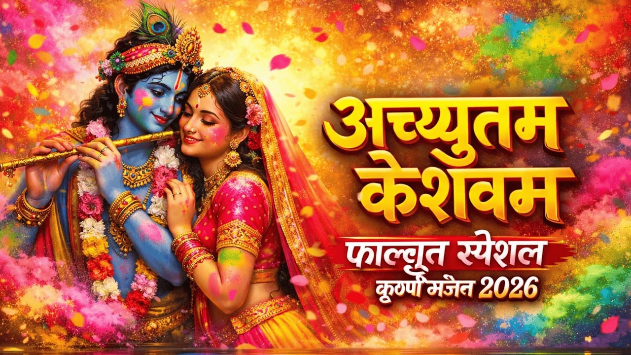 Achyutam Keshavam Krishna Damodaram | Shri Krishna Bhajan | Most Peaceful Krishna Song | Bhakti Geet