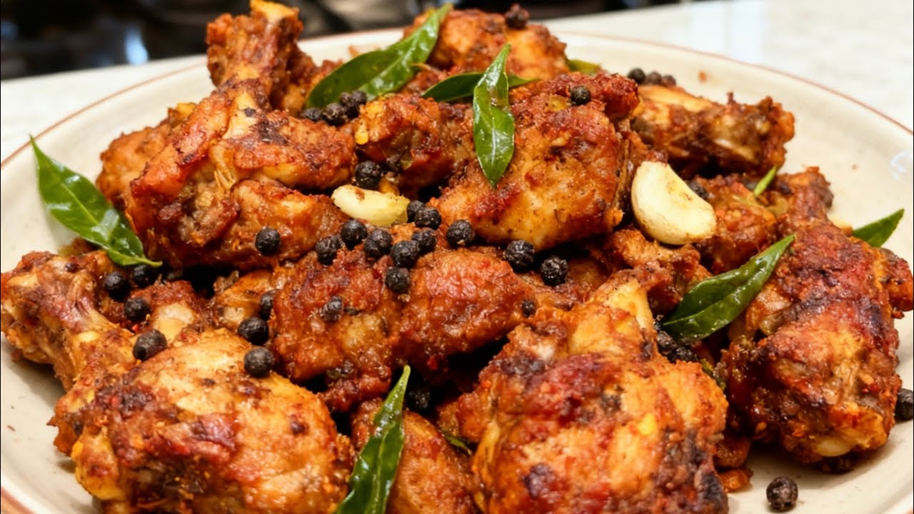 #PEPPER CHIKEN FRY 🔥ANDHRA STYLE