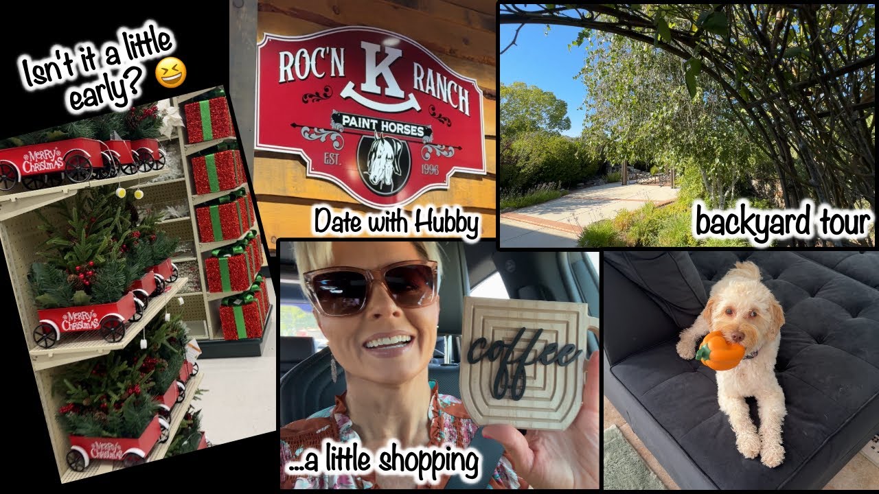 Home Decor Shopping 🛍️ Backyard Tour & Hubby Date | Friday Day in My Life
