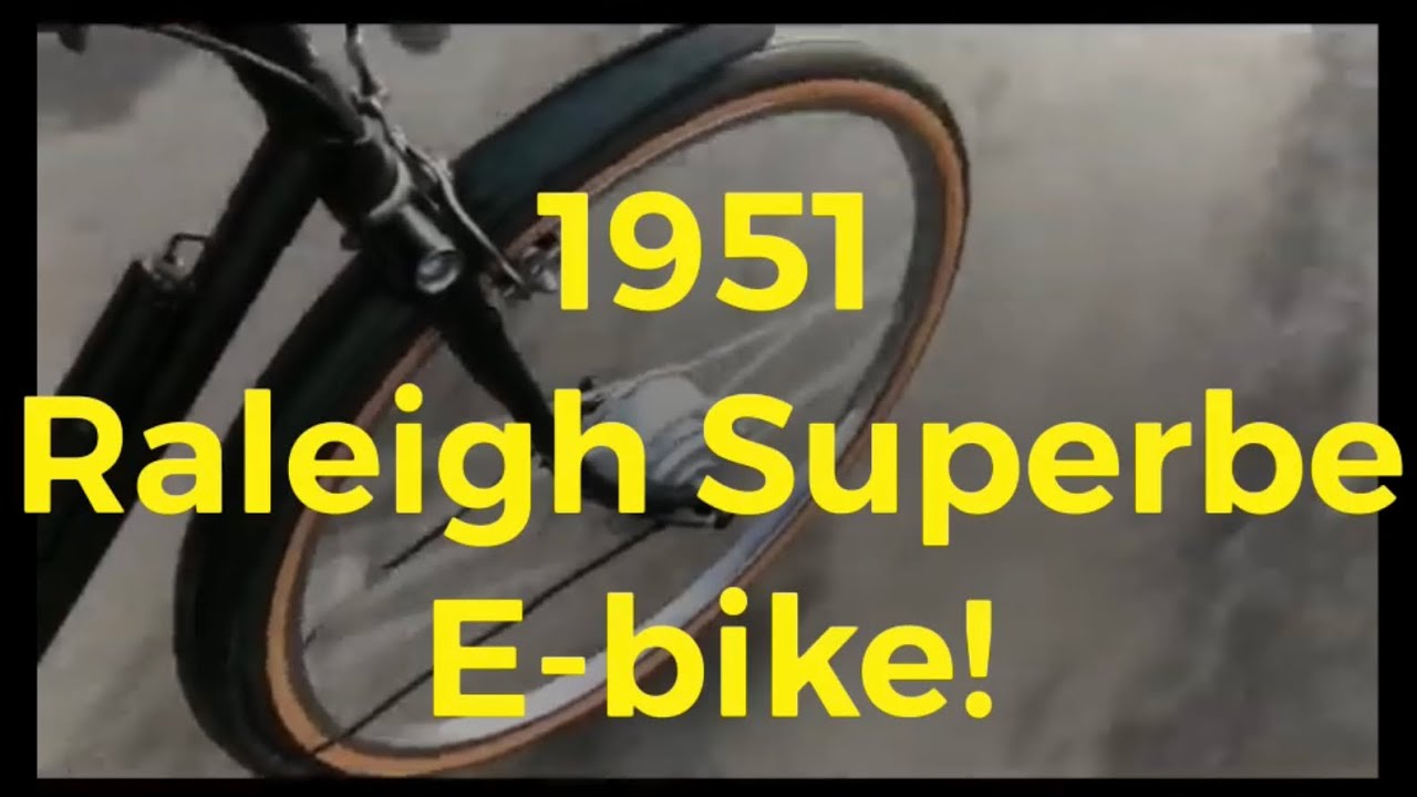 Vintage Pedelec! An amazing Raleigh Superbe e-bike conversion. Show & tell, with test ride.