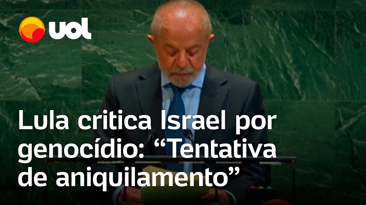 Lula critica Israel por genocídio e defende Estado da Palestina: 'Ocupação ilegal e limpeza étnica'
