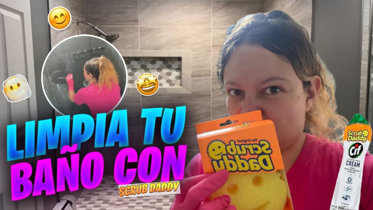 ¿Scrub Daddy SI FUNCIONA? // Motivate a Limpiar Conmigo el baño 🚽🧼🧽