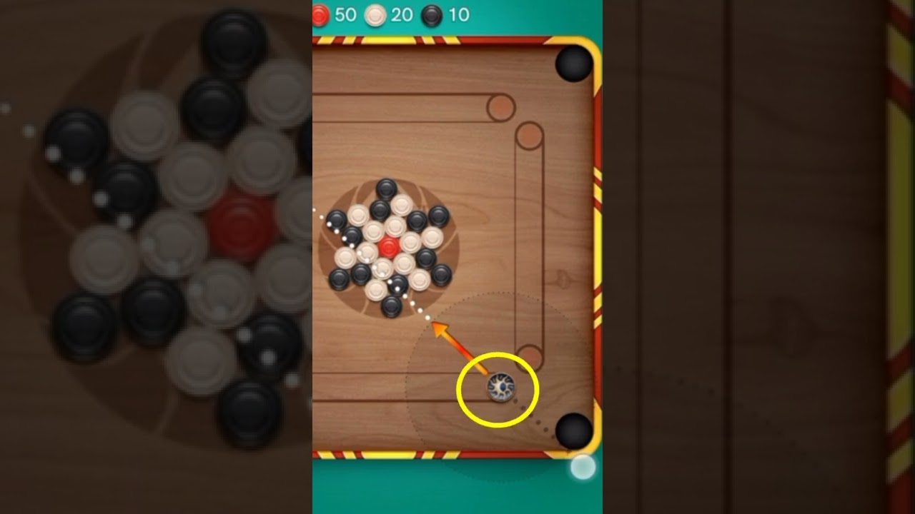 Hardest break trick freestyle 🔥Carrom pool Cairo Gallery 😎 #shorts