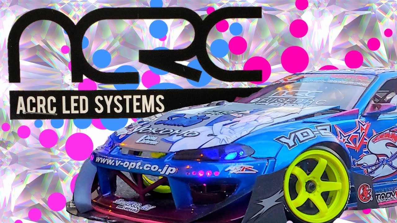 How to: Install ACRC LED Light System!! 1/10th scale Rc Drift Lights to make your body more scale!!!
