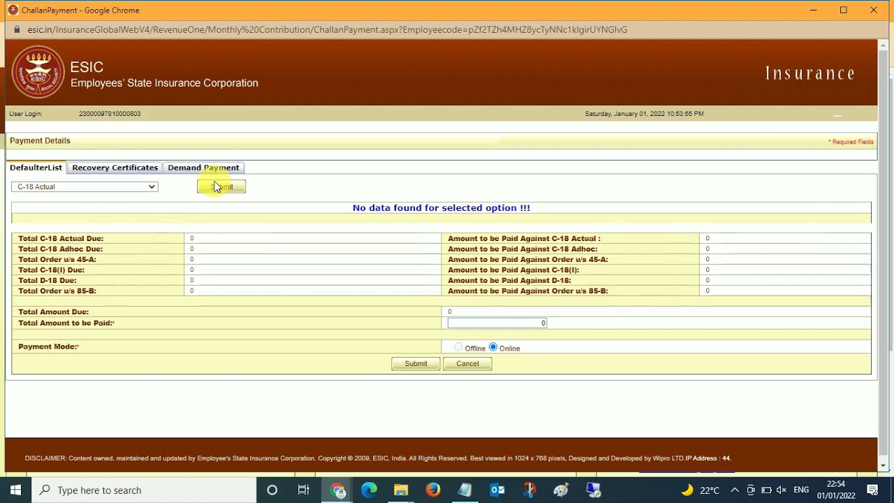 The PF ESI Consultant