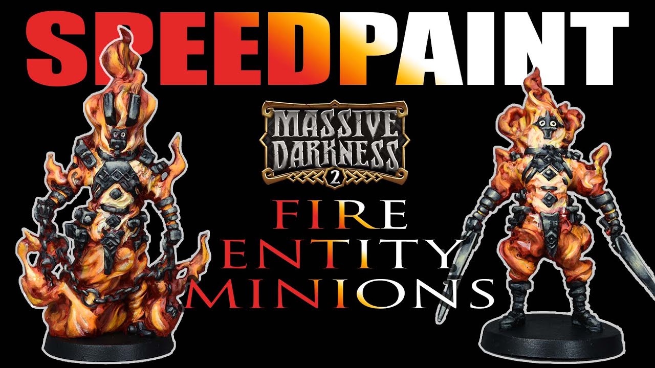 Kinda SPEEDPAINT - MASSIVE DARKNESS 2 - Fire Entity minions