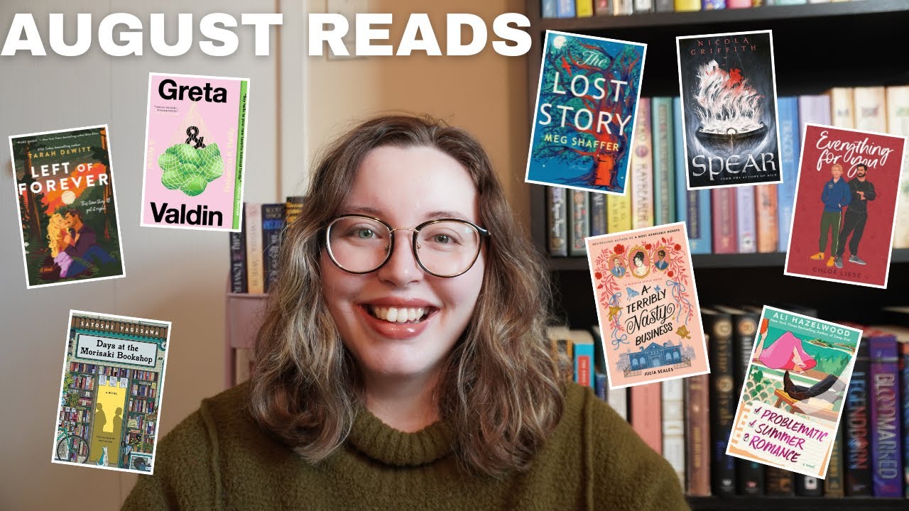 my 10 august reads & a mini book haul 💝 (so many library books!!)