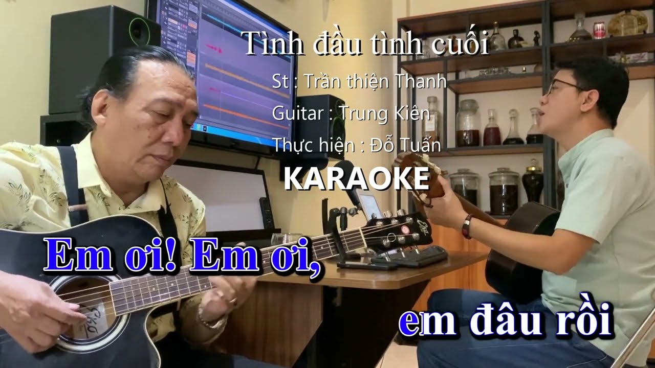 Tình đầu tình cuối - KARAOKE  Tone Nam Guitar B