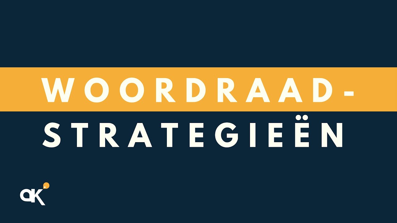 Woordraadstrategieën