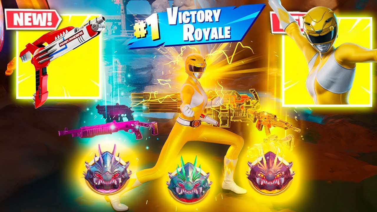 YELLOW RANGER vs 4 NEW MEDALLIONS & MYTHIC’S CHALLENGE (NEW! Fortnite Chapter 6 Season 4)
