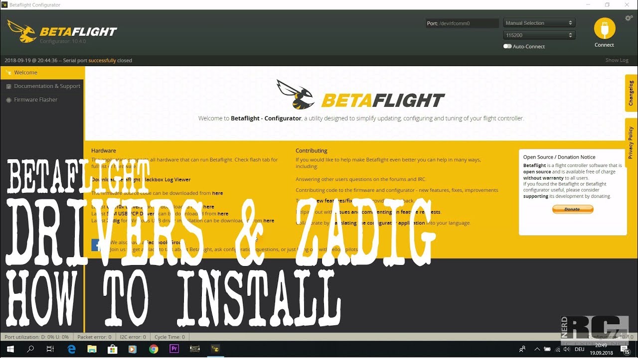 BETAFLIGHT DRIVERS AND ZADIG TOOL | WINDOWS 10 INSTALLATION