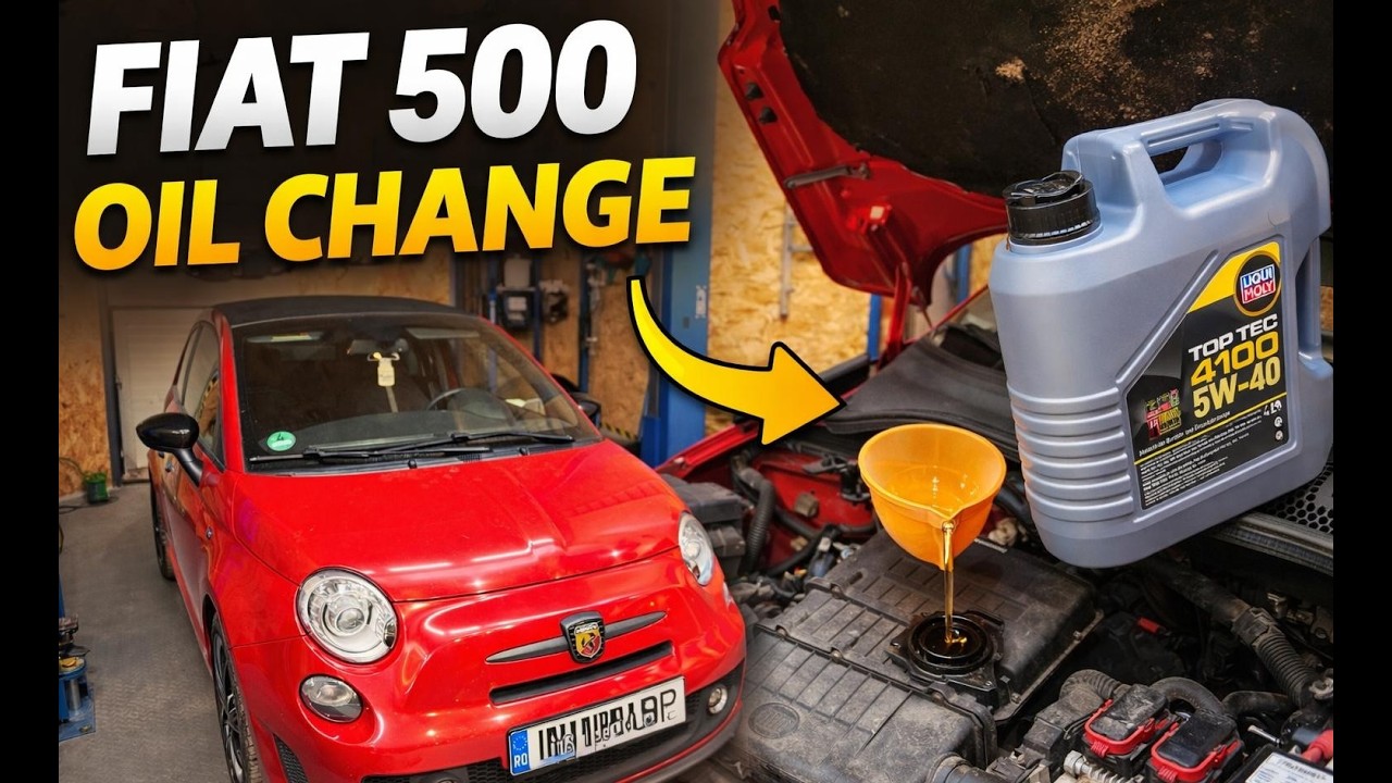 Fiat 500 1.2 Oil Change (2007+) Step-by-Step GUIDE
