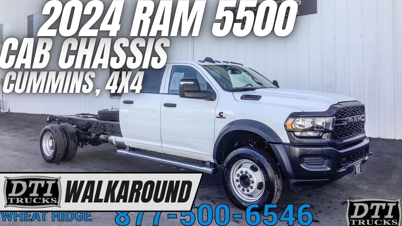 2024 RAM 5500HD Crew Cab Chassis, Cummins, Aisin 6 Speed, 4x4 #17975M