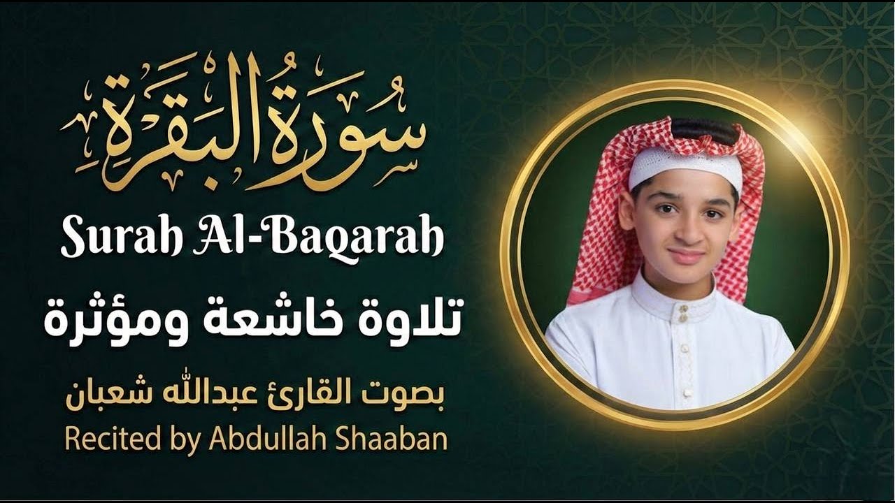 سورة البقرة بصوت القارئ عبدالله شعبان | راحة للقلب وسكينة للنفس وتدبر عميق