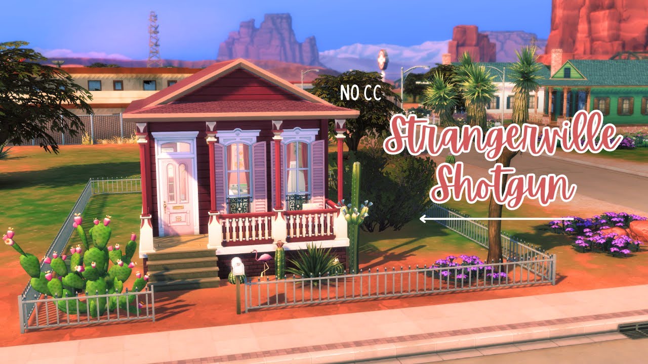 STRANGERVILLE STARTER || Using Only Colours I Hate | No CC, no talking, chill ambience build