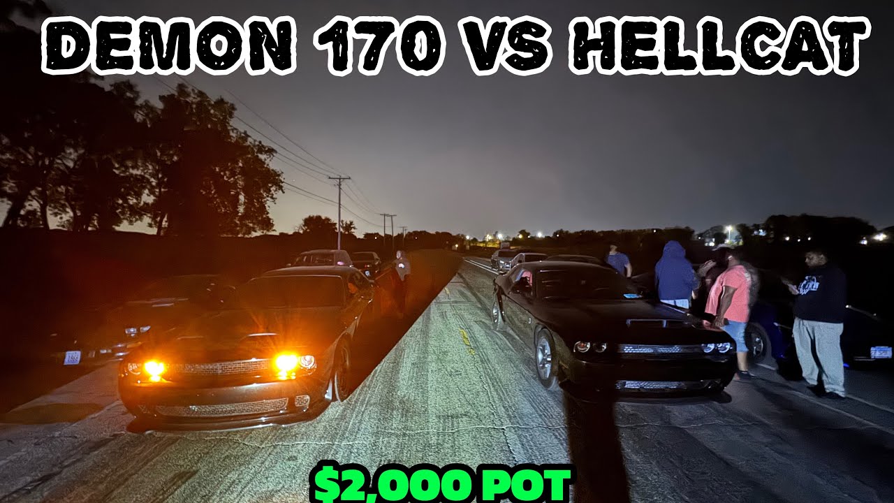 ГОНКА НА ДРОБИЩАХ! УБИРАЙСЯ НА ДЕМОНЕ 170 ПРОТИВ ХЕЛЛКАТА ЗА 2000 ДОЛЛАРОВ! 