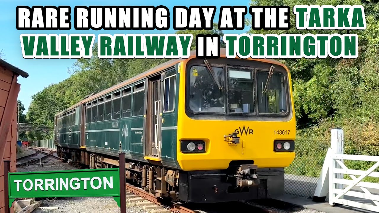 A RARE running day at the TARKA VALLEY RAILWAY in Torrington | Ex GWR Pacer 143617 on the old LSWR!