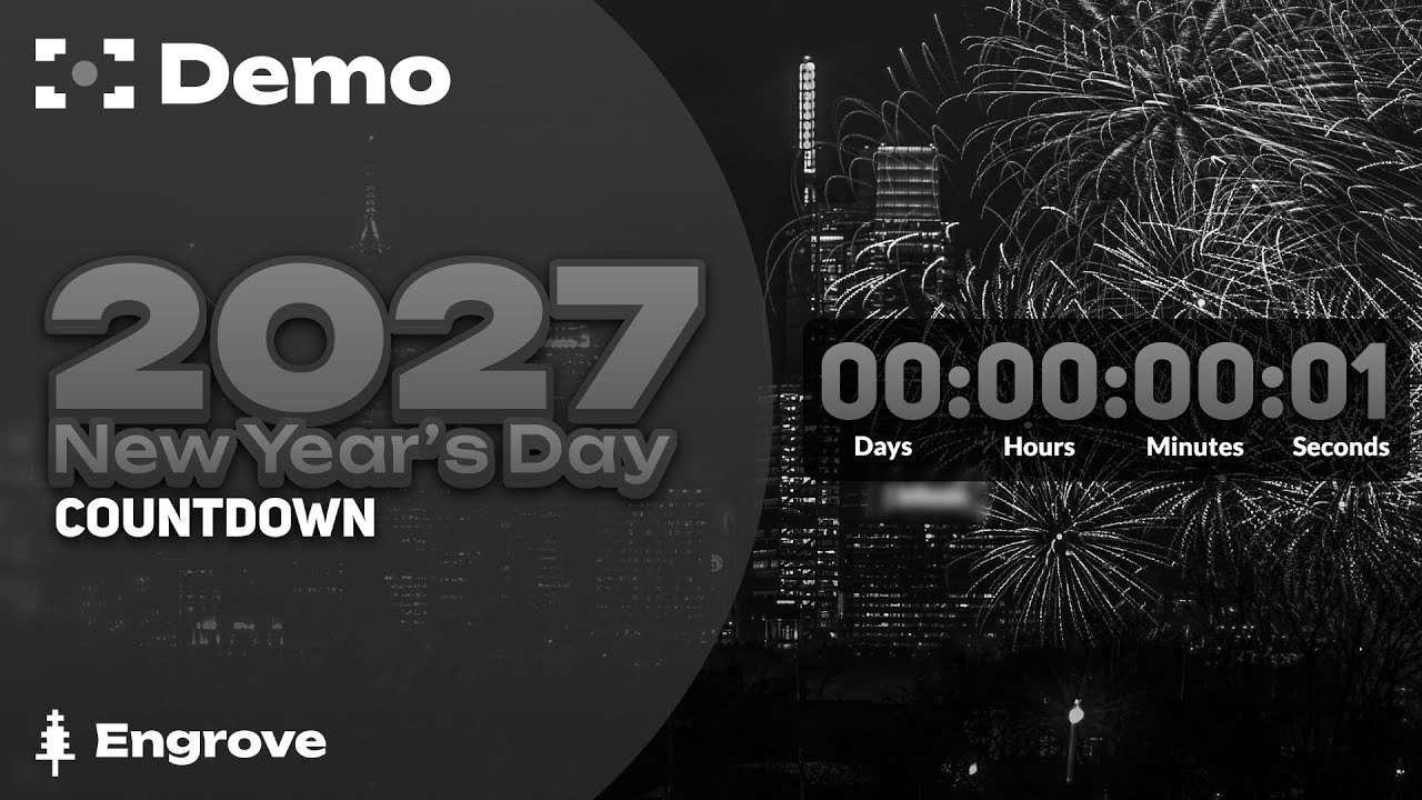 LIVE DEMO: 2027 New Year's Day Countdown