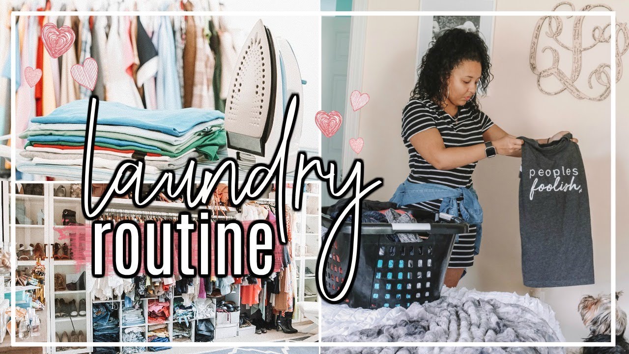 LAUNDRY HACKS & TIPS 2018 | LAUNDRY ROUTINE & HUGE CLOSET CLEAN OUT! | Page Danielle