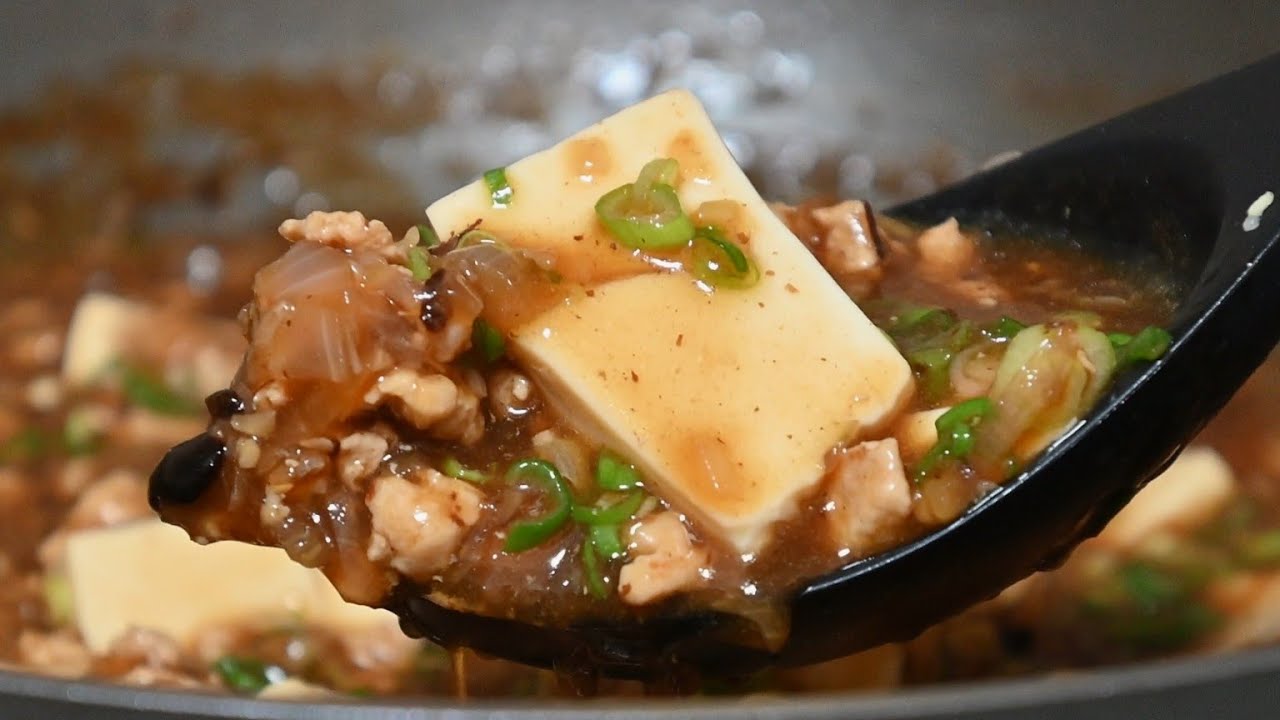 Soft Tofu Minced Chicken Black Bean Sauce 👍🏻😋 #homefood