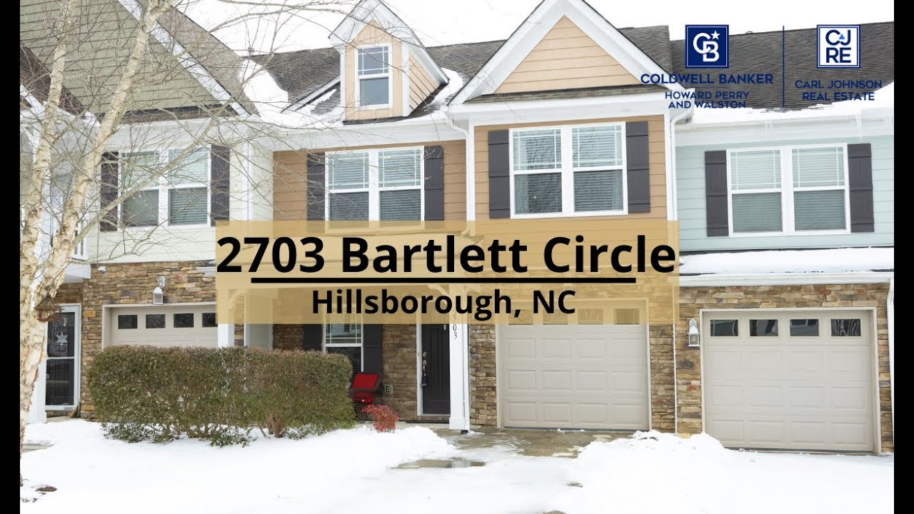 JUST LISTED: 2703 Bartlett Cr., Hillsborough NC