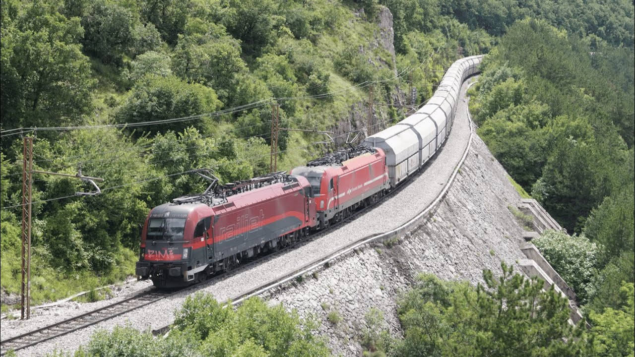 Eisenbahnverkehr auf der Koperrampe // Slowenien - Sommer 2024 // Trainspotting