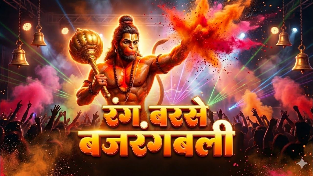 होली पर आया सबसे खतरनाक हनुमान भजन🔥 | रंग बरसे बजरंगबली | 2026 Holi Blast🚩| Holi special bhajan 2026