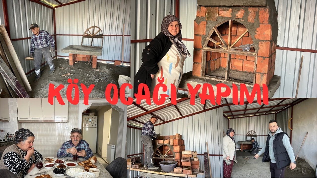 Köy ocağı yapmaya basladik🏠Evde bir iş bitiyor biri başlıyor!!!#fırın #ocak #inşaat #india #turkey