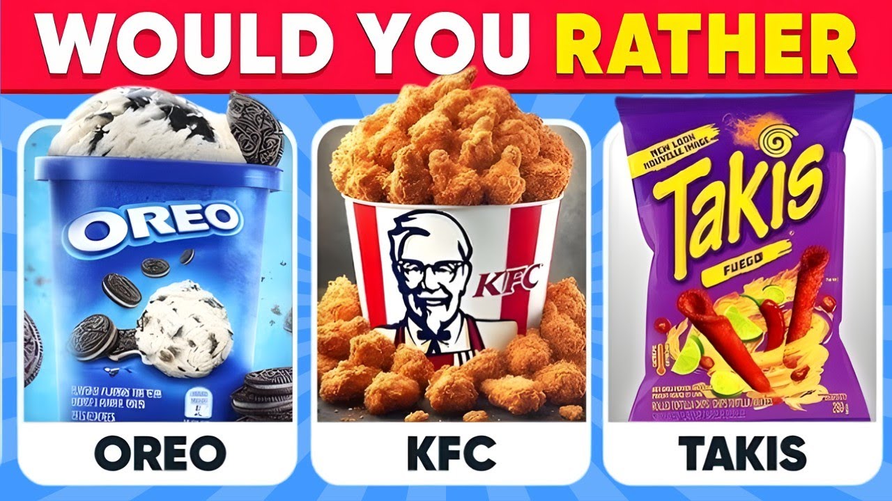🍟🍔🍦 Would You Rather…? Best SNACK & JUNK FOOD Edition! Hawk Quiz