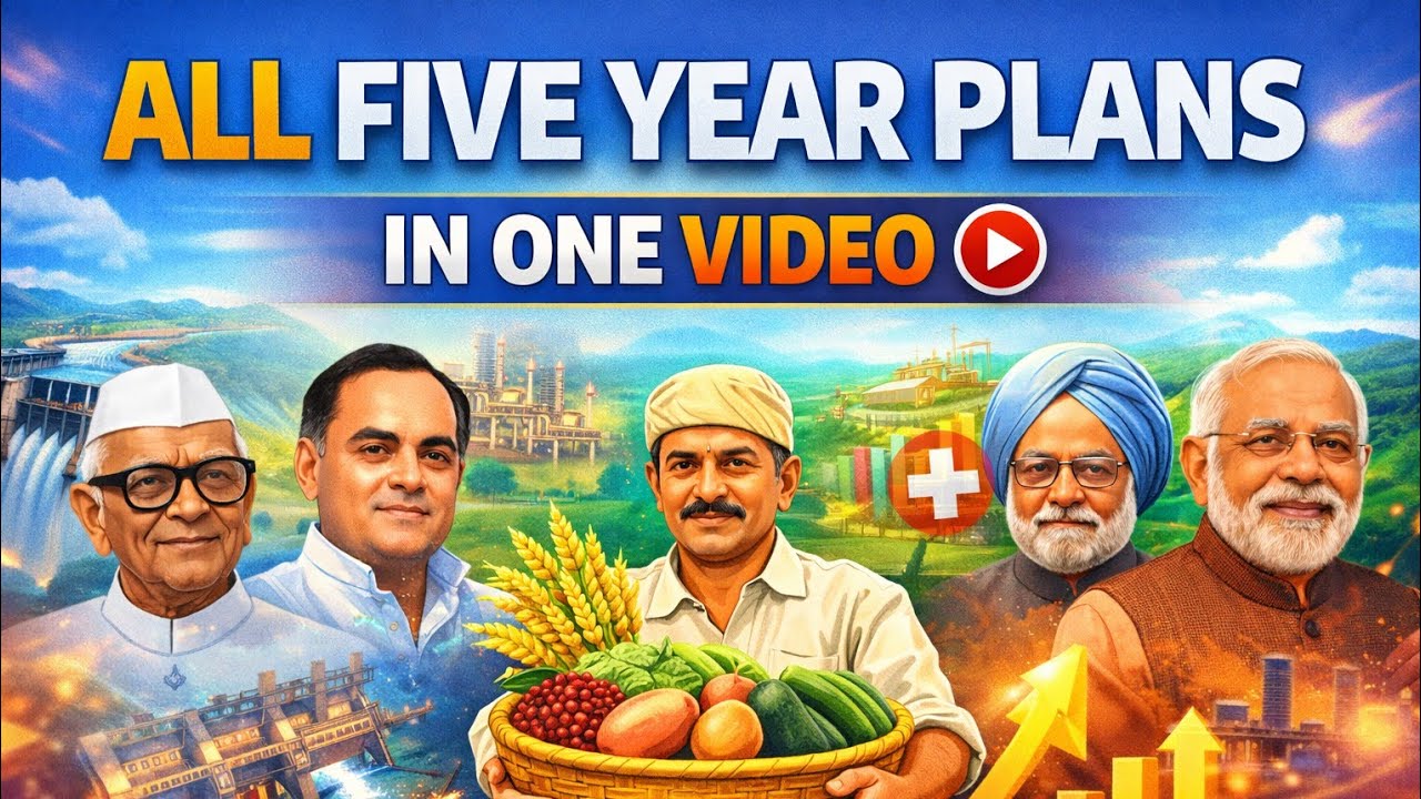 FIVE YEAR PLANS ECONOMY | #economy#economyforupsc #upsc2026 