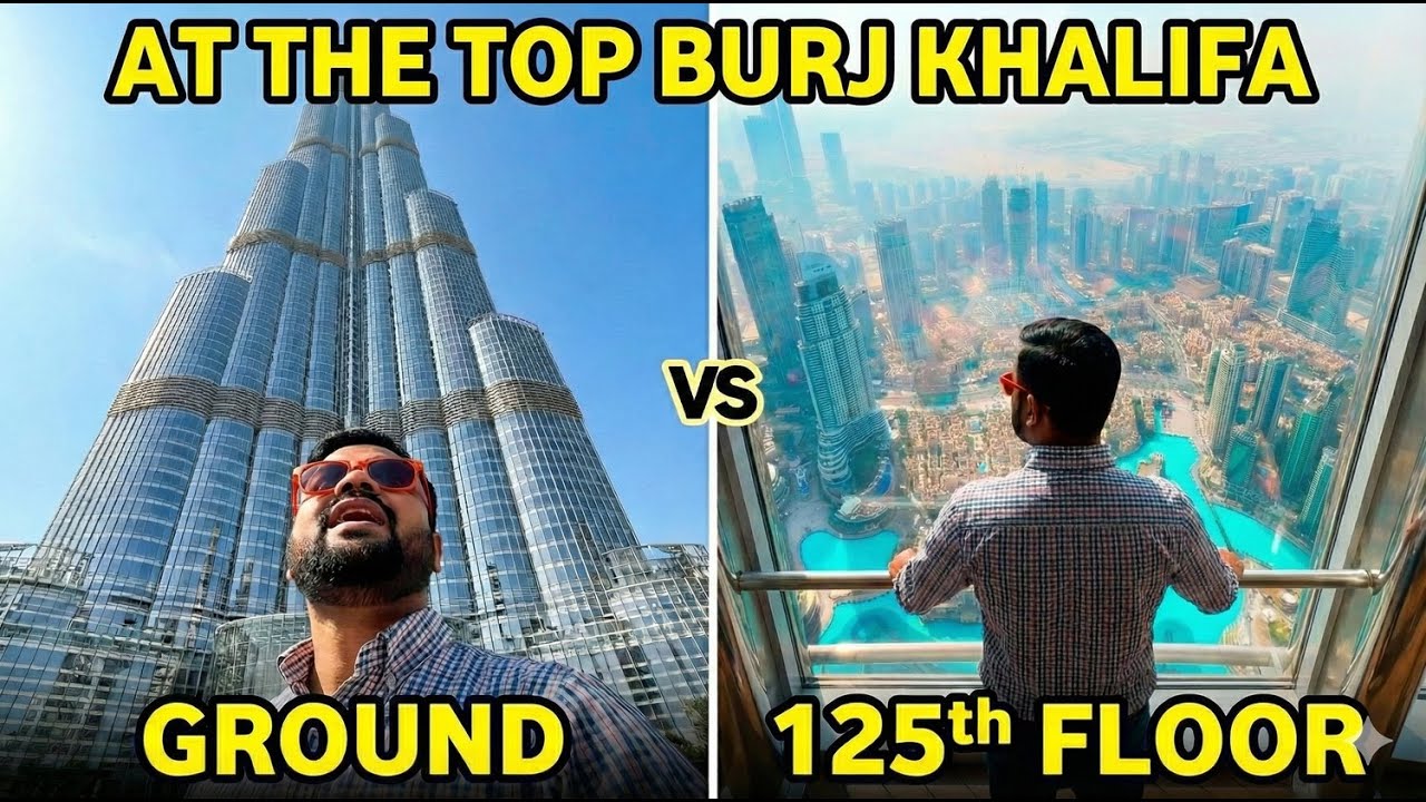 At the top of Burj Khalifa - Is the 124 & 125th Floor Worth It? 🇦🇪The View from 456 Meters in INSANE