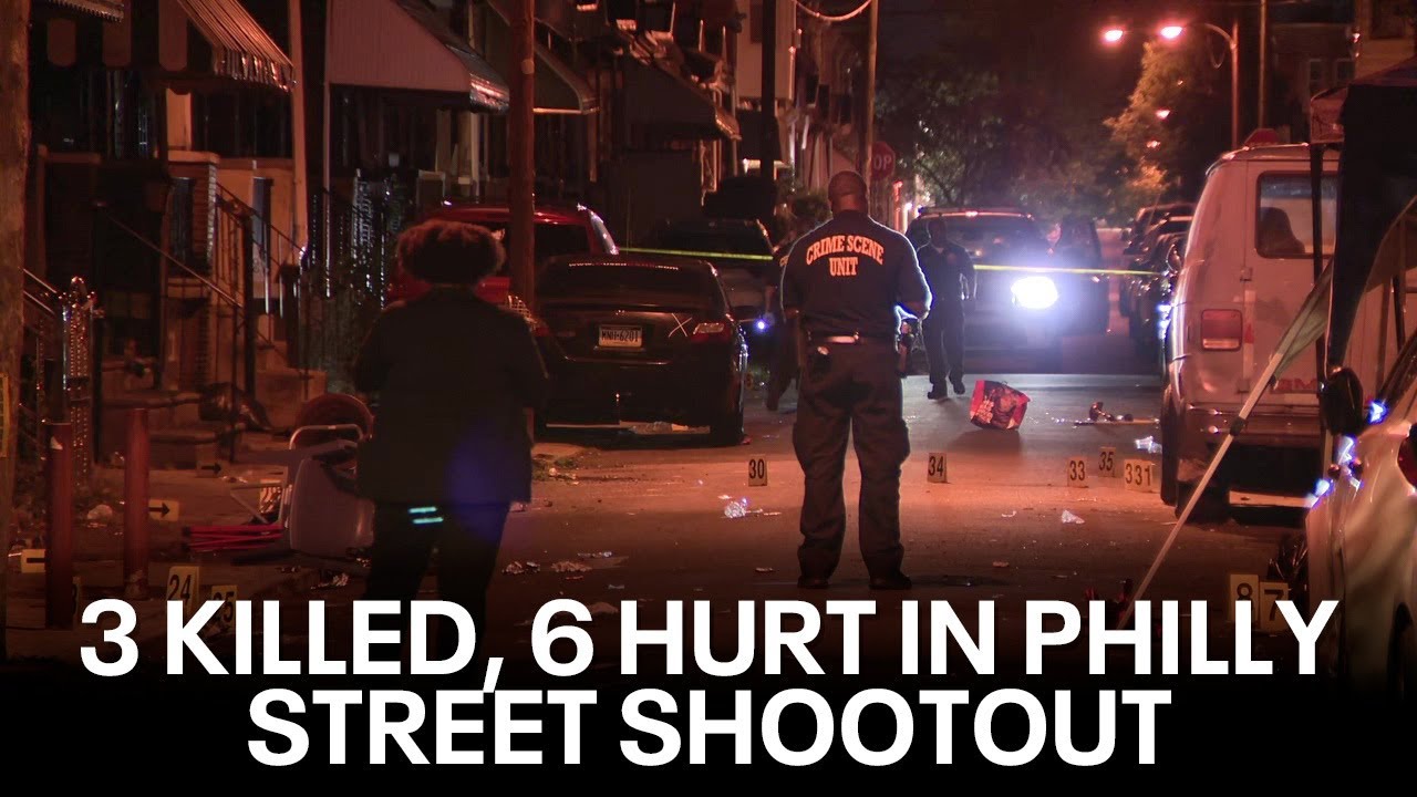 3 killed, 6 hurt during shootout at gathering in Philadelphia