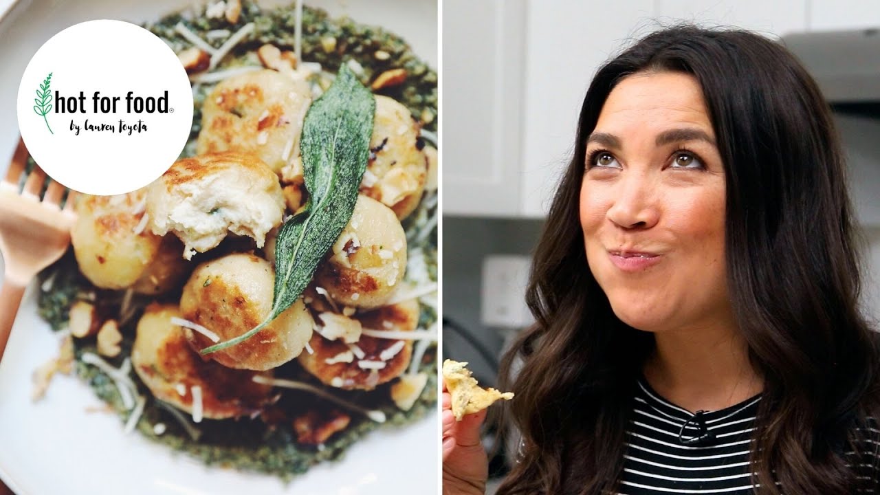 vegan gnudi & walnut sage pesto | hot for food