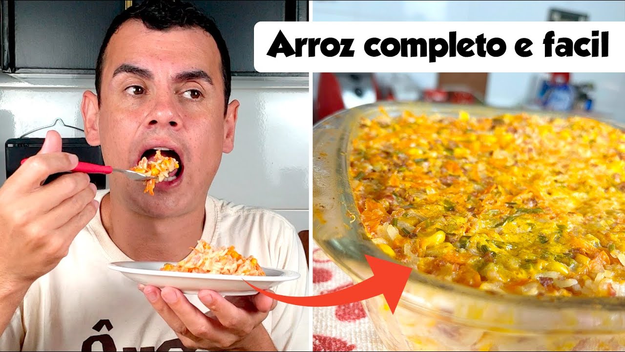 ARROZ DE PREGUIÇOSO, FACIL E COMPLETO - Fubá online
