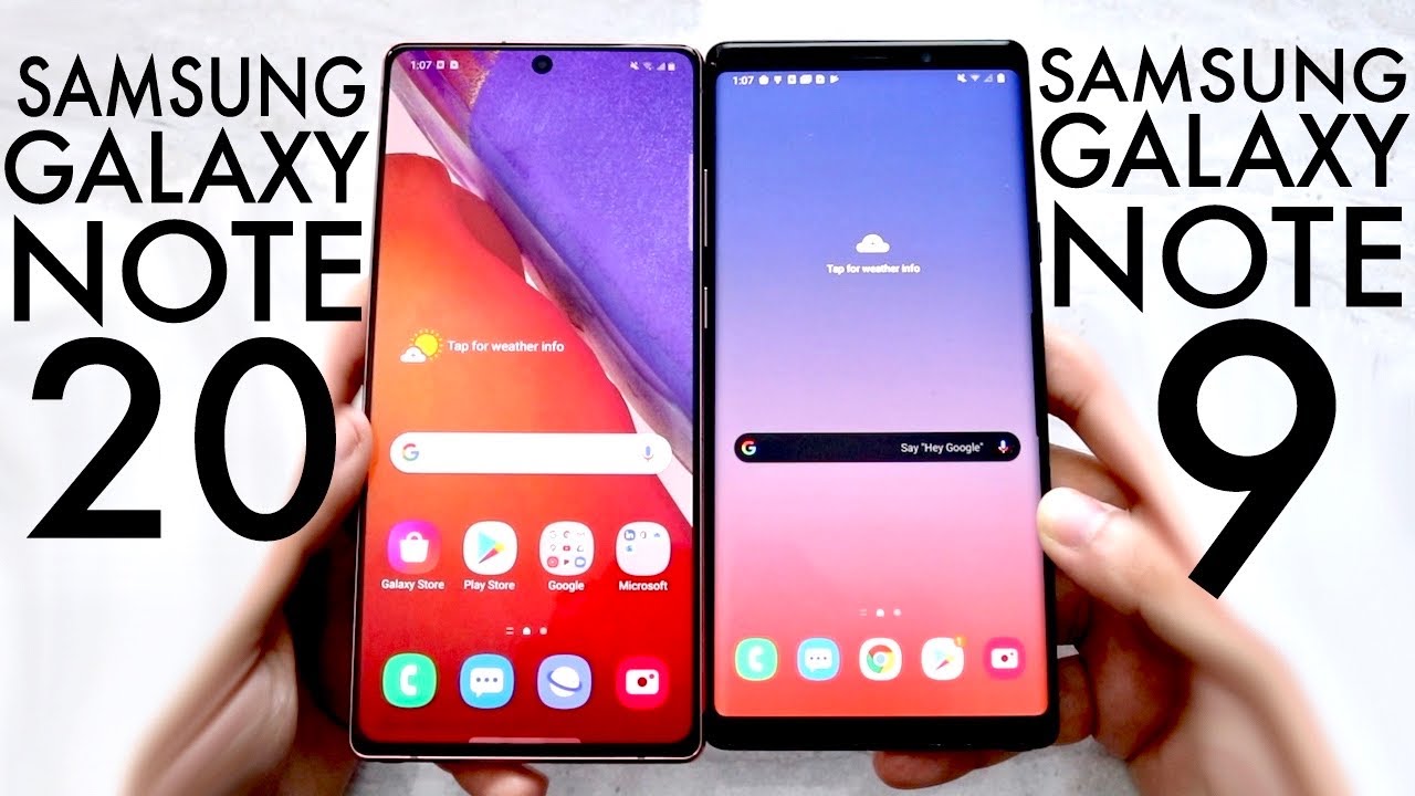 Samsung Galaxy Note 20 против Samsung Galaxy Note 9! (Сравнение) (Обзор)
